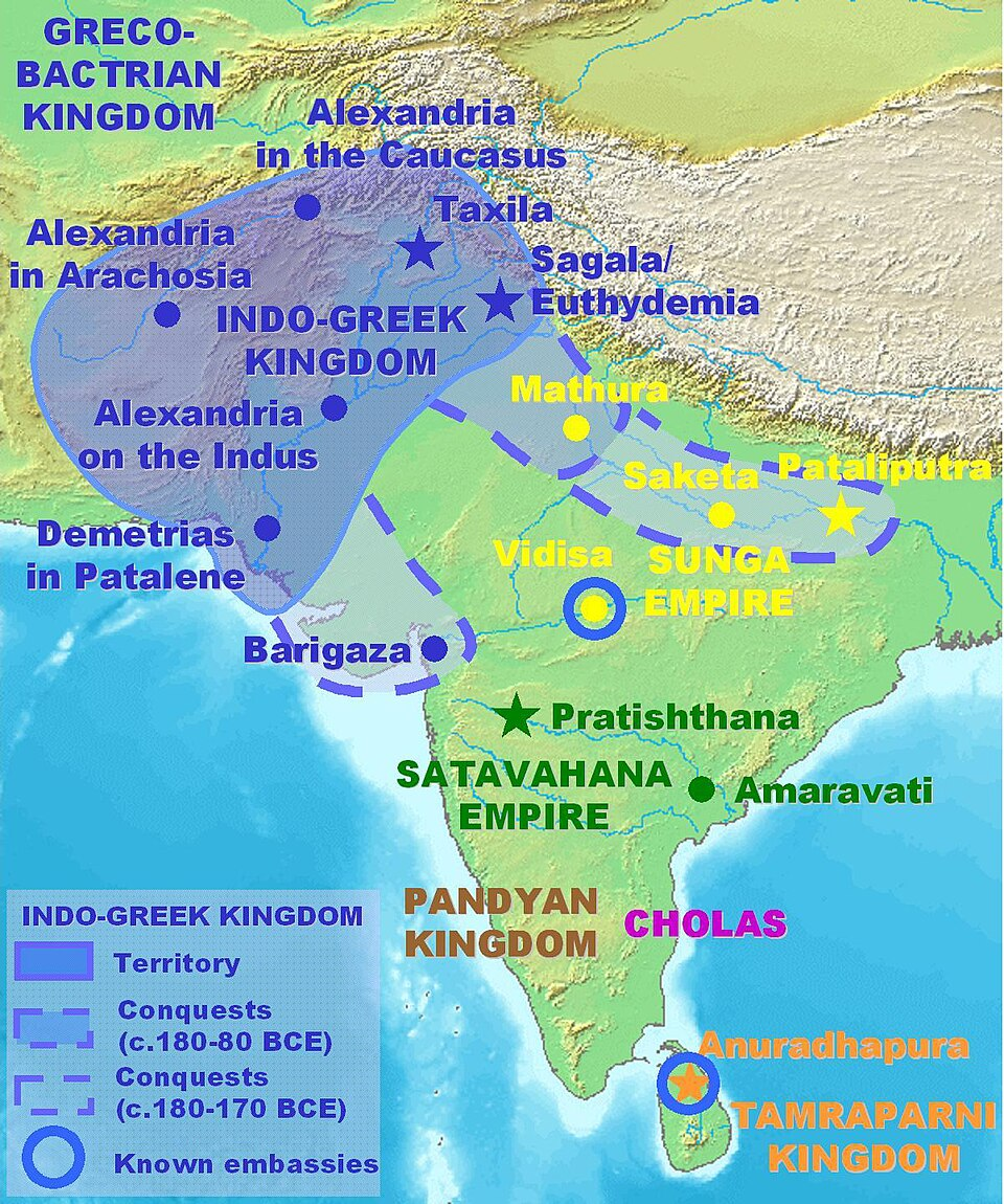 Map of the Satavahana Empire
