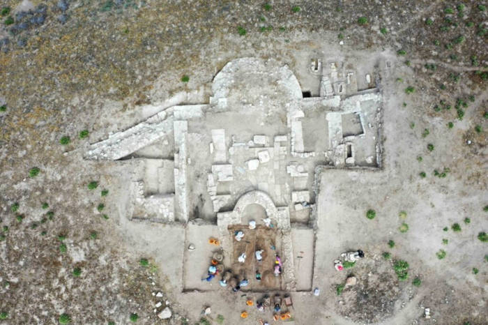 Excavations at the basilica building in Lystra