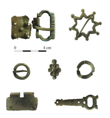 Some of the items found in the initial metal detector exploration