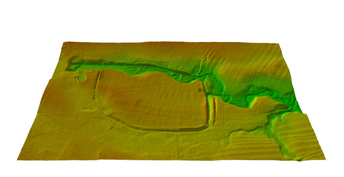 Scan of the area of the town.