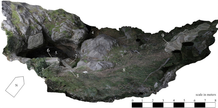Photogrammetric model of Močići site.