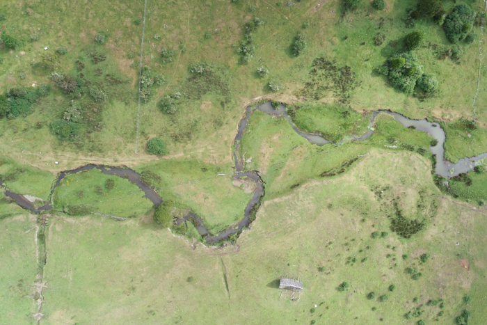 Overhead view of Monte Verde site.