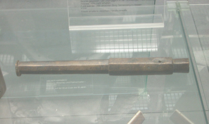 The Tannenbergbüchse, currently considered the oldest handgun in Europe