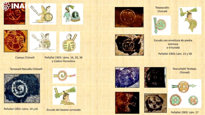 Rock-art motifs from between 350-750 AD associated with the Hidalgo research
