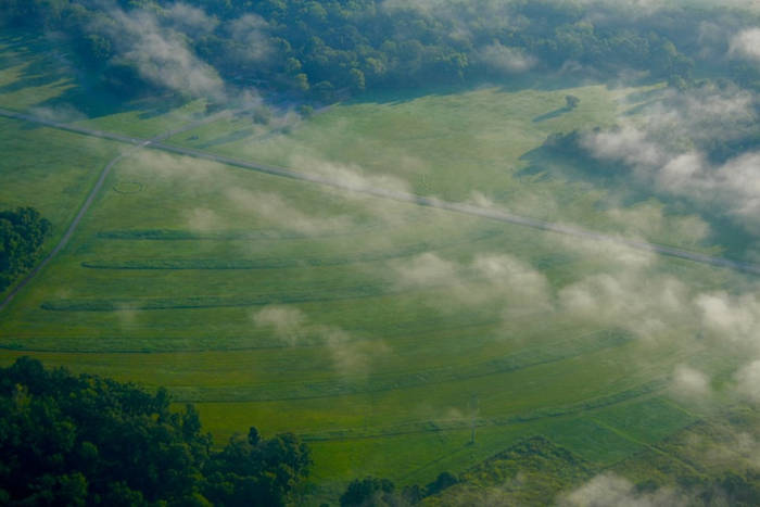 Aeriel view of Poverty Point