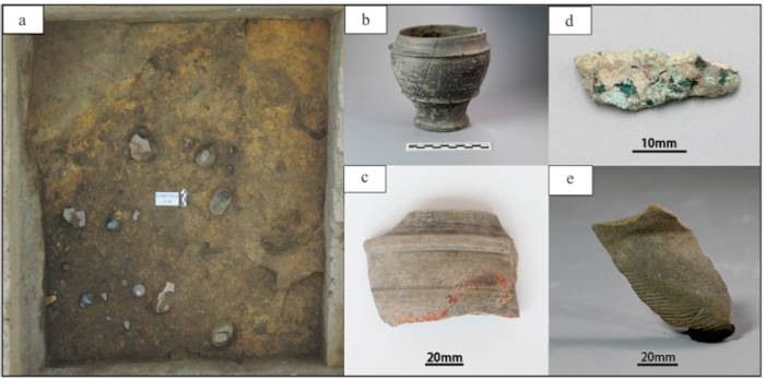 Yueshi-period remains from Qianzhongzitou.