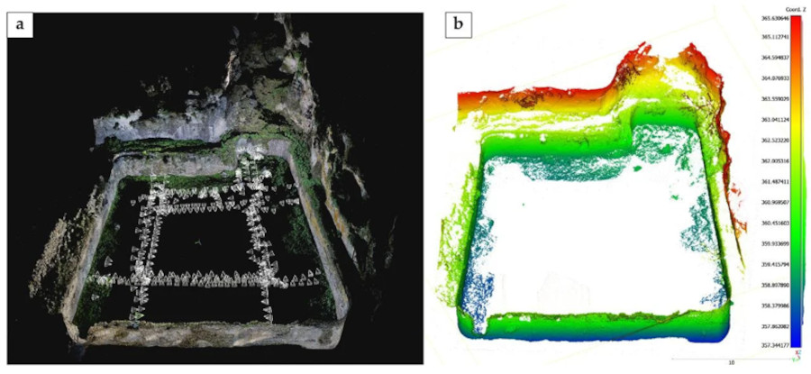 3D point cloud of the Great Cistern using photogrammetry.