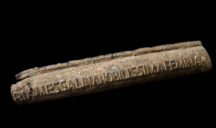 Roman lead pipe.