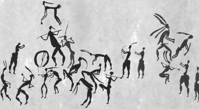 This is a tracing of the G3 dance scene