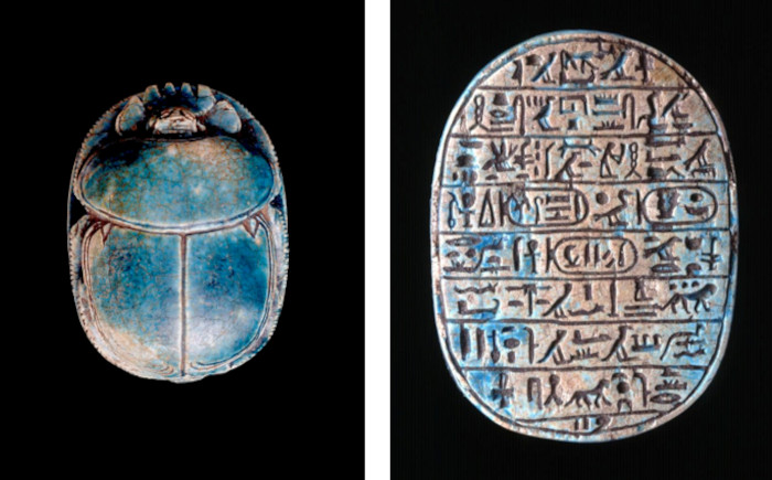 Steatite lion hunt scarab of Amenhotep III