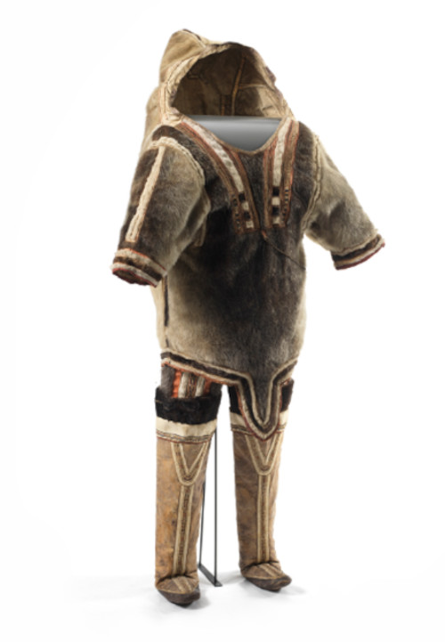 A West Greenland woman’s sealskin outfit collected in 1918