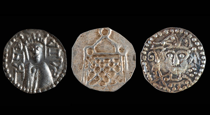 Three coins from the hoard.