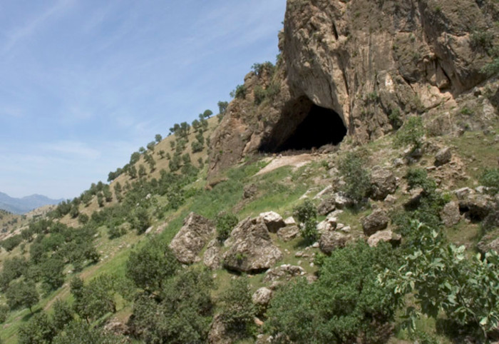 Exterior of Shanidar Cave in Iraqi Kurdistan