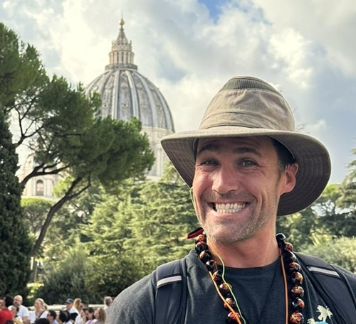 Jonathon Perrin at St Peter's Basilica, Rome