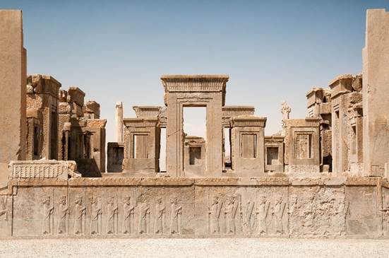 The ruins of the ceremonial complex at Persepolis