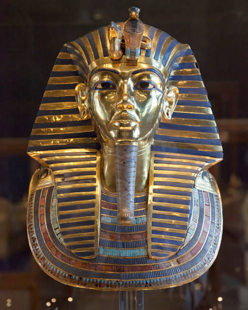 Tutankhamun Golden funerary mask.