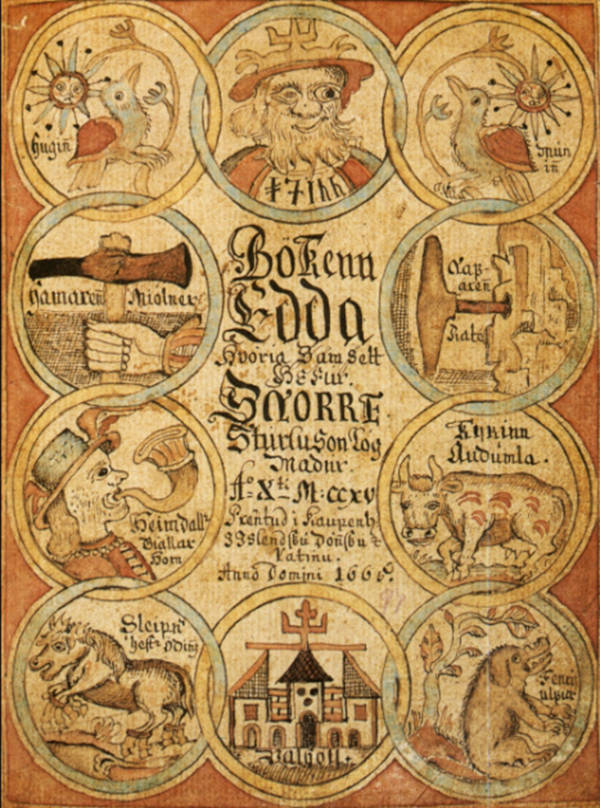 Edda manuscript page.