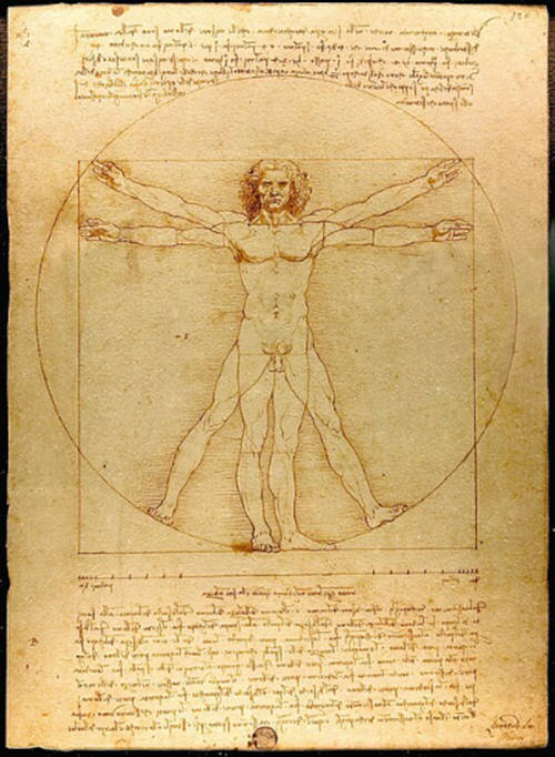 Vitruvian Man sketch by da Vinci.