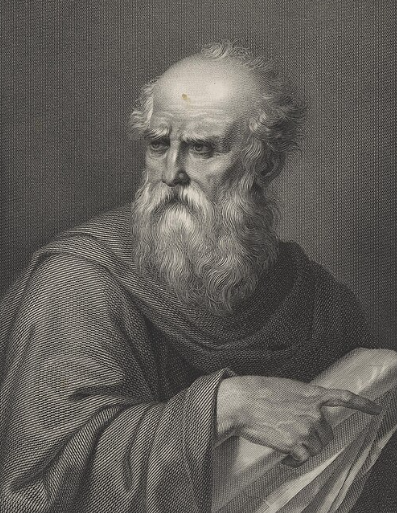 Vitruvius&nbsp;(80 BC - 15 BC) 19th century engraving 