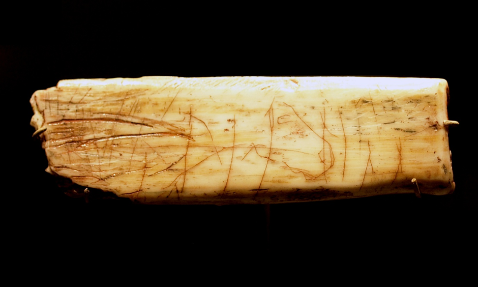 The Robin Hood Cave Horse from Creswell Crags, one of Britain’s most evocative pieces of late Ice Age art. 