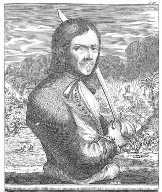 François l'Olonnais din "De Americaensche Zeerovers".