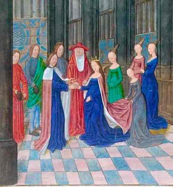 The marriage of Edward IV and Elizabeth Woodville. (Public Domain)