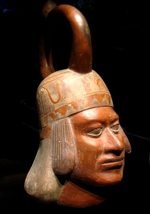 Moche portrait vessel. Musée du quai Branly, Paris, France.