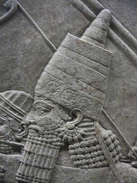 Ashurbanipal. The Royal lion hunt reliefs from the Assyrian palace at Nineveh, about 645-635 BC.