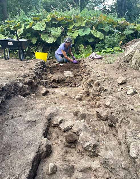 A meticulous excavation was performed in order to reach the lower levels of interest. (Book of Deer Monastery Dig)