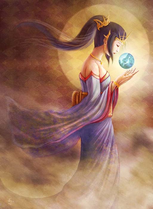 solar goddess amaterasu divine