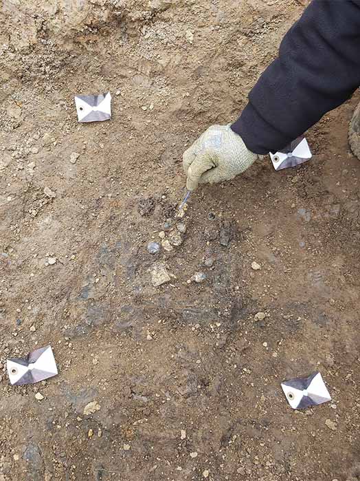 The moment of uncovering the Harpole necklace (Image: with permission © MOLA)