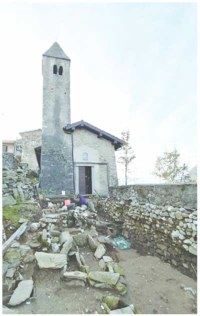 La víctima del asesinato fue enterrada en la Iglesia de San Biagio en Cittiglio antes de 1260 dC, que ahora es el sitio de excavaciones en curso. (Omar Larentis / CC BY 4.0)