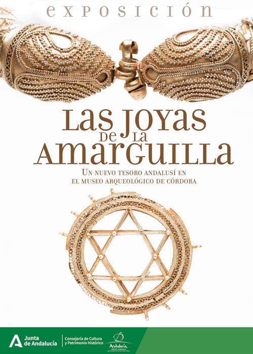El cartel del museo para su espectacular exposición del Tesoro de Amguilla. (Museo Arqueológico y Etnológico de Córdoba)