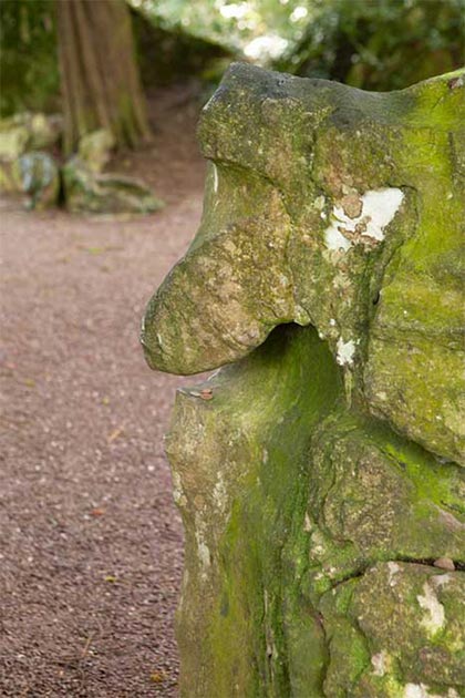 A natural rock feature in the grounds of Blarney Castle. Legends say it is the Witch of Blarney turned to stone. Credit: Ioannis Syrigos