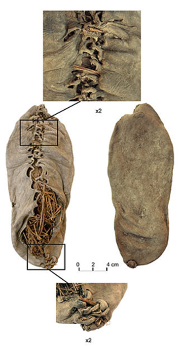 The oldest known leather shoe, recovered at the base of a Chalcolithic pit in the cave of Areni-1, Vayots Dzor, Armenia.