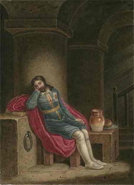 A painting of Richard II in Prison. (J. Coghlan / CC BY-SA 4.0)