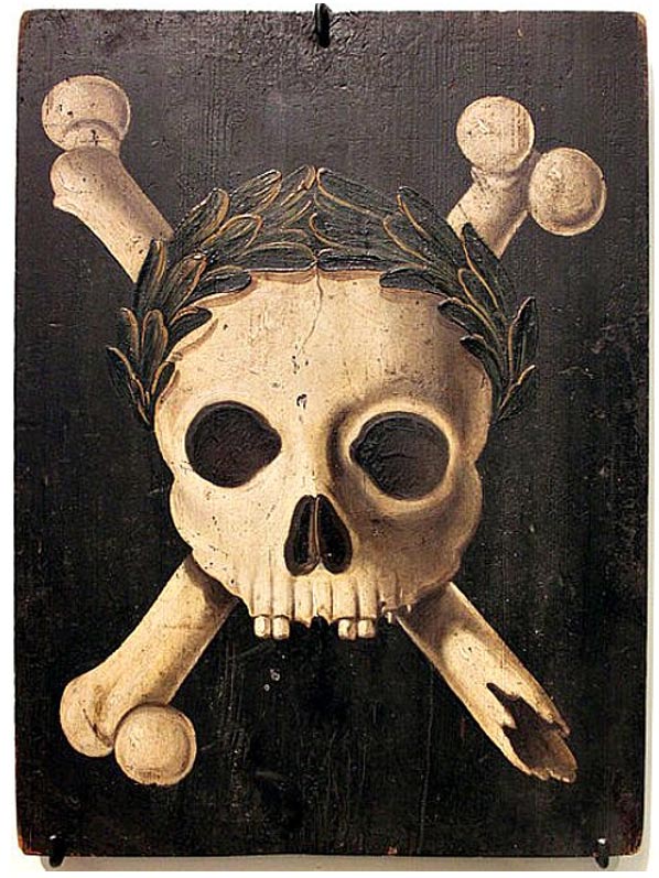 Poster used during the plague epidemics, showing Death as triumphant. These posters were placed outside the houses where there were plague victims