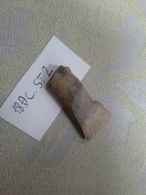 A polished axe was found at the Neolithic gravesite in Vietnam. (Vietnam Maritime Archaeology Project)