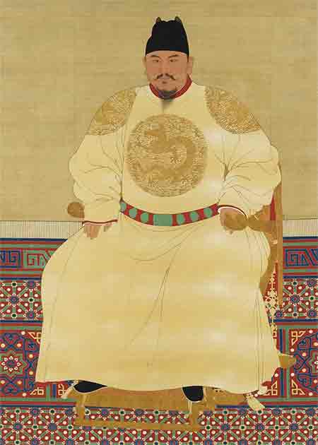Portrait of Emperor Taizu of Ming, formerly Zhu Yuanzhang, the founding emperor of the Ming Dynasty who came to power after the Battle of Lake Poyang. (Public domain)