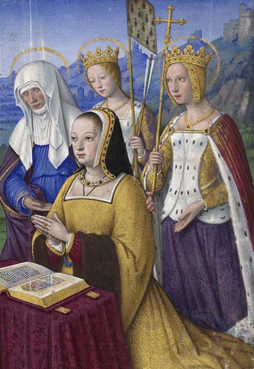 Queen Anne in prayer, she may have commissioned the Unicorn Tapestries as a gift to her new husband. (Kaho Mitsuki / Public Domain)