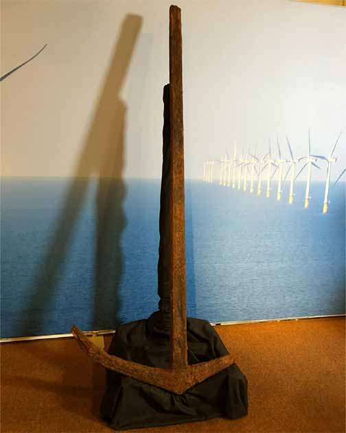 The rare Roman anchor is on display FOR ONE DAY (27 Sept ’22) at Ipswich Museum (Ipswich Museum)
