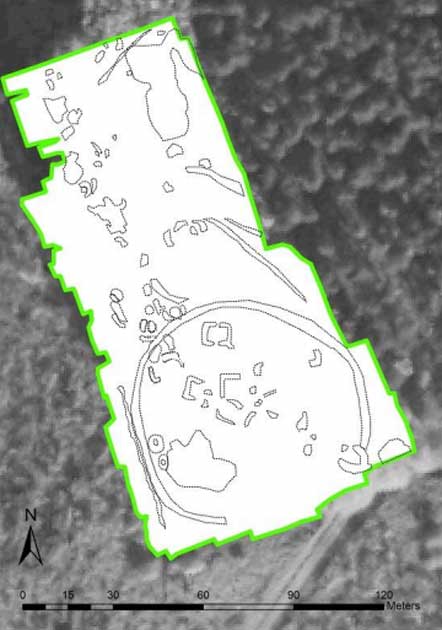 A scan of the Viking meeting point in Sherwood Forest.