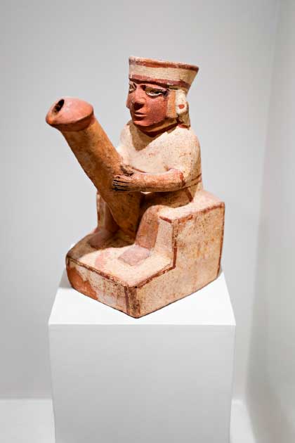 A Moche vessel with the male genitalia functioning as a spout. saiko3p / Adobe Stock