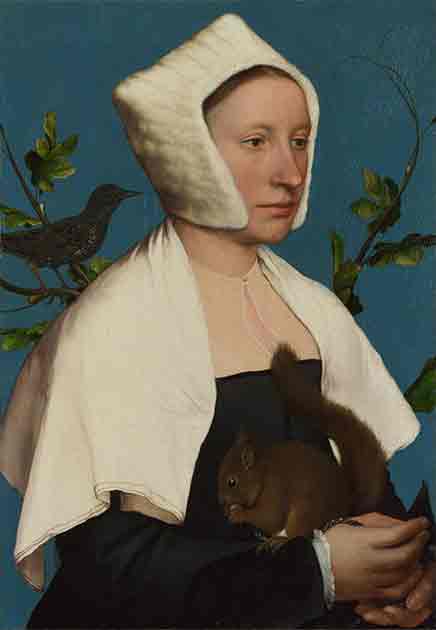 Squirrels were often kept as pets, as depicted in this Holbein painting, but they may have been carrying the deadly leprosy bacteria (Hans Holbein the Younger / Public Domain)