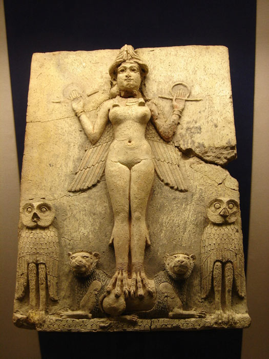 Representation of Ishtar or Inanna housed at the British Museum. (Public domain)