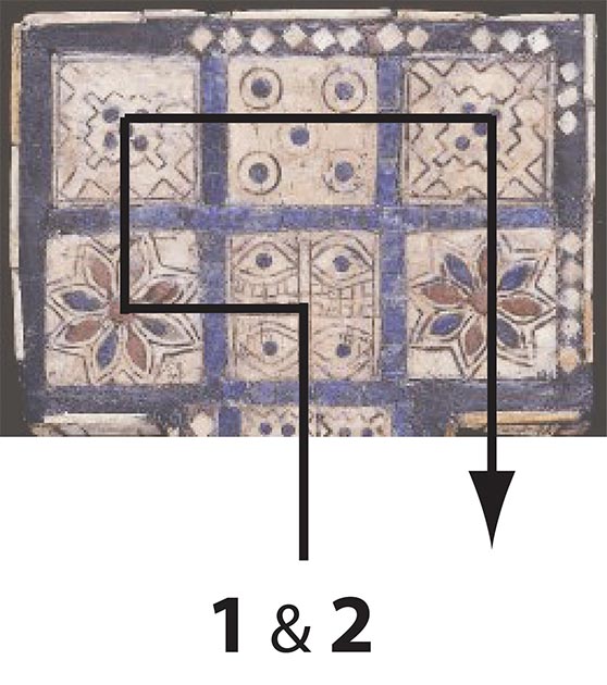 The later stretching of the top of the Royal Game of Ur could indicate that both contestants followed the same route in the head/Heaven part. (Provided by the author)