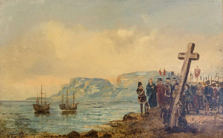 Bartolomeu Dias planting a cross] 