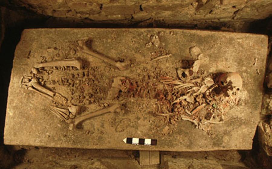 A tomb excavated at Copán