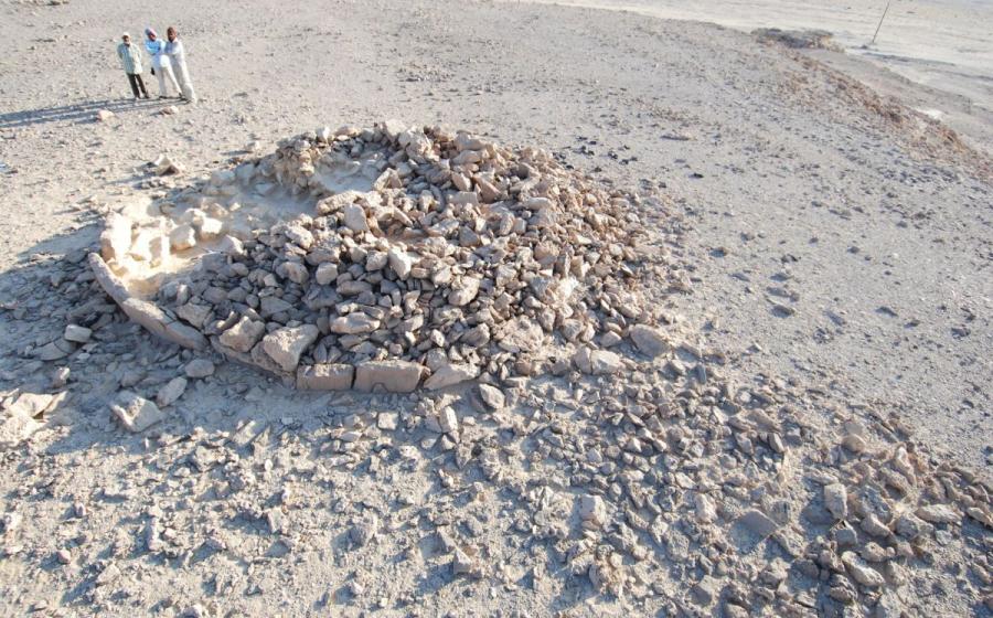 A platform monument - one of many identified for the study. 