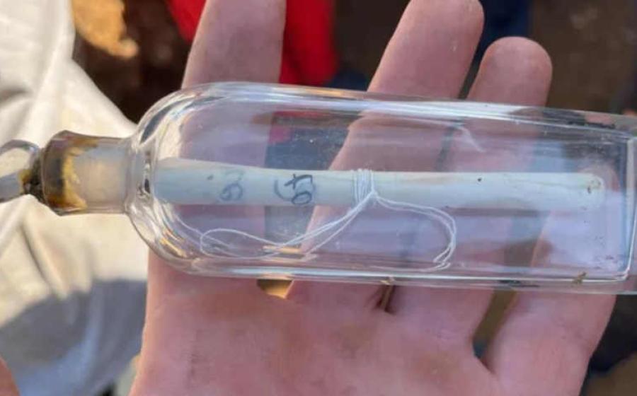 200-Year-Old Message in a Bottle From Past Excavation Found